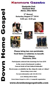 Down Home Gospel flyer, 2014